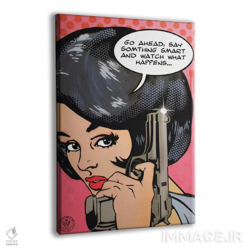 تابلو دکوراتیو ادامه بده اثر دی۱۳ایگو - نمای پرسپکتیو محصول