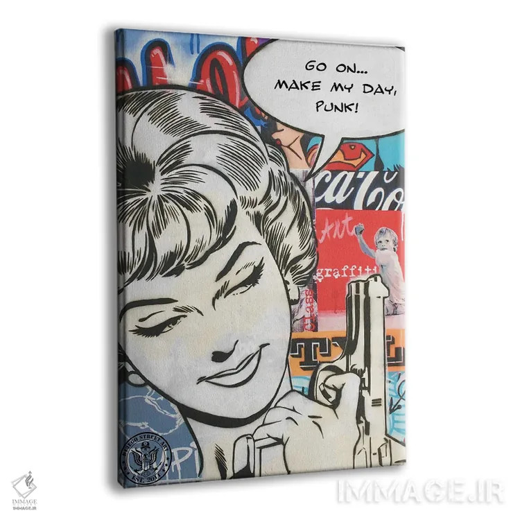 تابلو دکوراتیو پانکت اثر دی۱۳ایگو - نمای پرسپکتیو محصول