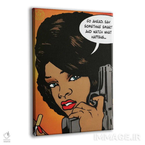 تابلو دکوراتیو ادامه بده اثر دی۱۳ایگو - نمای پرسپکتیو محصول