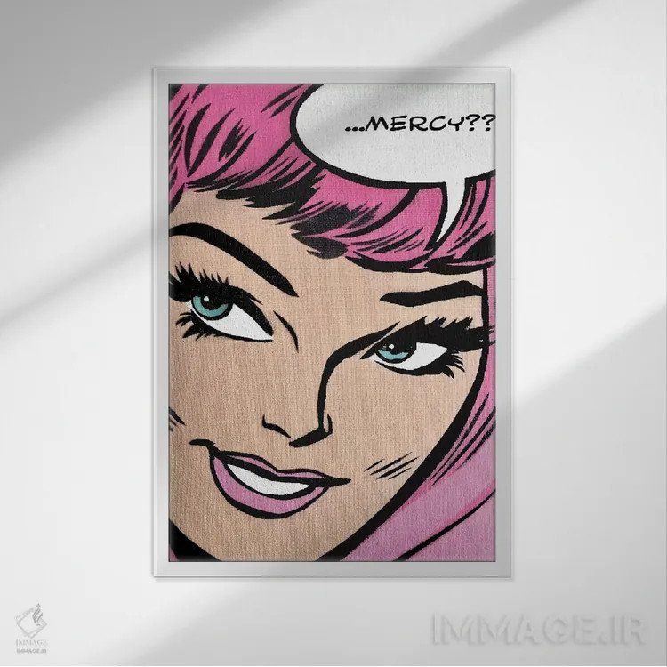 تابلو دکوراتیو رحم؟؟ اثر دی۱۳ایگو - نمای قابدار سفید