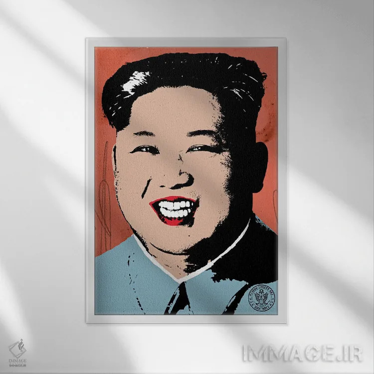 تابلو دکوراتیو مرد موشکی اثر دی۱۳ایگو - نمای قابدار سفید