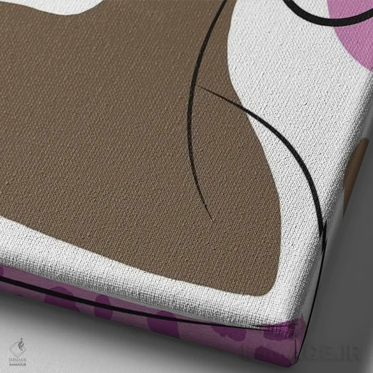 تابلو دکوراتیو بانوی چشمک زن اثر دیدر موشر - نمای نزدیک بافت بوم