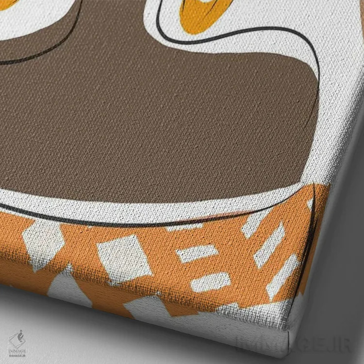 تابلو دکوراتیو چشمک چشمک اثر دیدر موشر - نمای نزدیک بافت بوم