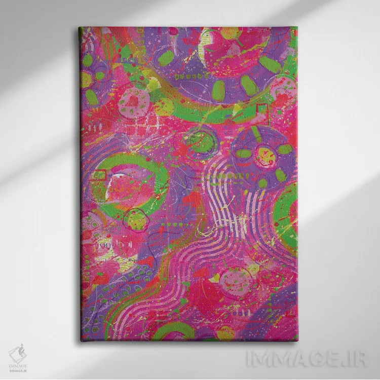 تابلو انتزاعی انتزاعی زمانی دیگر اثر دیدر موشر - نمای روبهرو روی دیوار