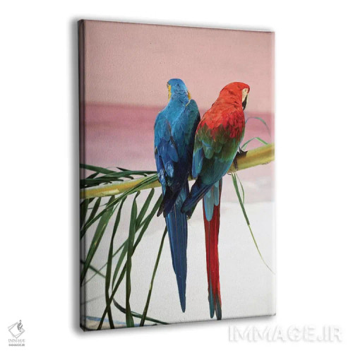 تابلو دکوراتیو طوطی های نخل اثر دانیتا دلیمنت - نمای پرسپکتیو محصول