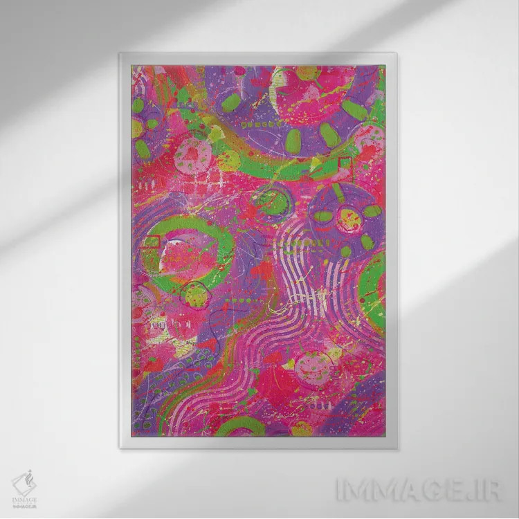 تابلو انتزاعی انتزاعی زمانی دیگر اثر دیدر موشر - نمای قابدار سفید