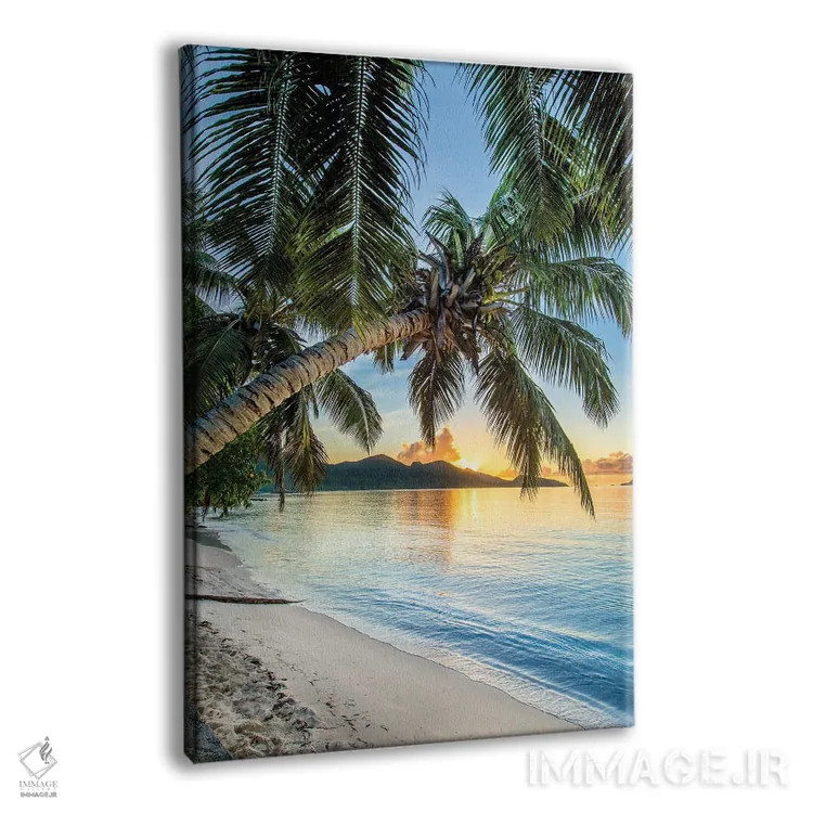 تابلو دکوراتیو غروب زیبا در ساحل اثر دانیتا دلیمنت - نمای پرسپکتیو محصول