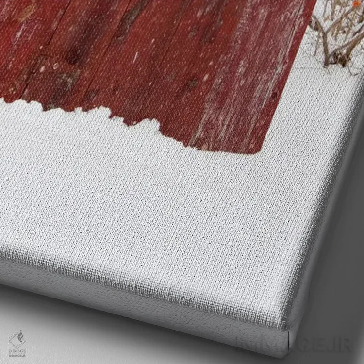 تابلو دکوراتیو سرویس بهداشتی تعطیلاتی اثر دانیتا دلیمنت - نمای نزدیک بافت بوم