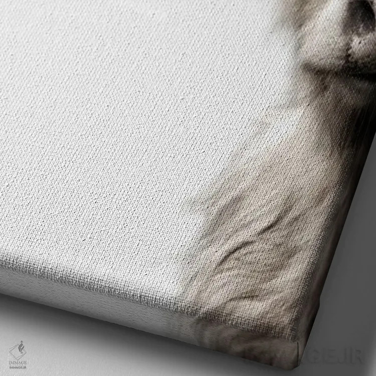 تابلو مدرن گاوهای هایلند اثر دانیتا دلیمنت - نمای نزدیک بافت بوم