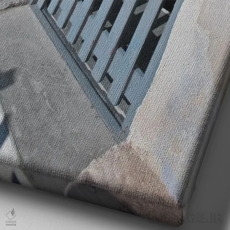 تابلو دکوراتیو پیاده رو سانتورینی اثر دانیتا دلیمنت - نمای نزدیک بافت بوم