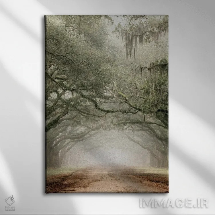 تابلو دکوراتیو خیابان مزرعه اثر دانیتا دلیمنت - نمای روبهرو روی دیوار