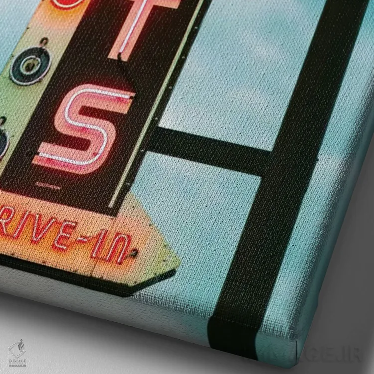 تابلو دکوراتیو دونات تازه اثر دانیتا دلیمنت - نمای نزدیک بافت بوم