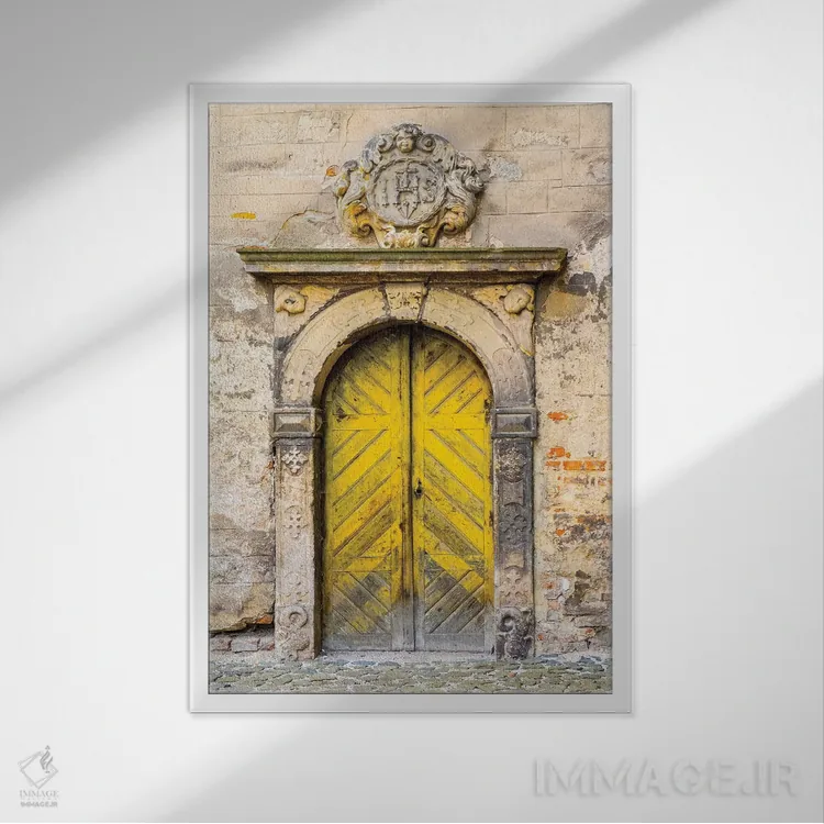 تابلو دکوراتیو درب موراویایی اثر دانیتا دلیمنت - نمای قابدار سفید