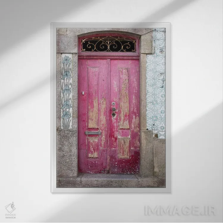 تابلو دکوراتیو درب پرتغالی اثر دانیتا دلیمنت - نمای قابدار سفید