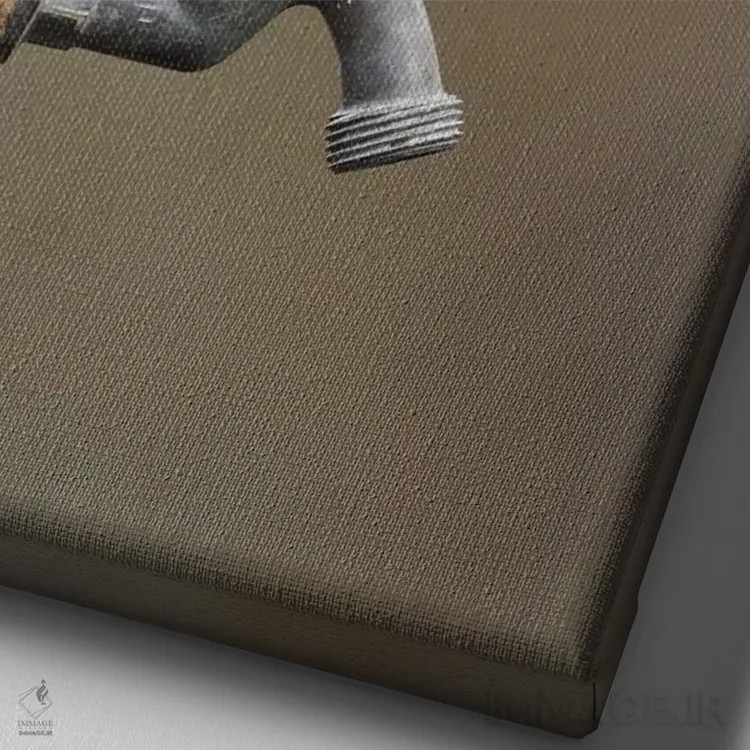 تابلو دکوراتیو بسیار مغرور اثر باور میسون - نمای نزدیک بافت بوم