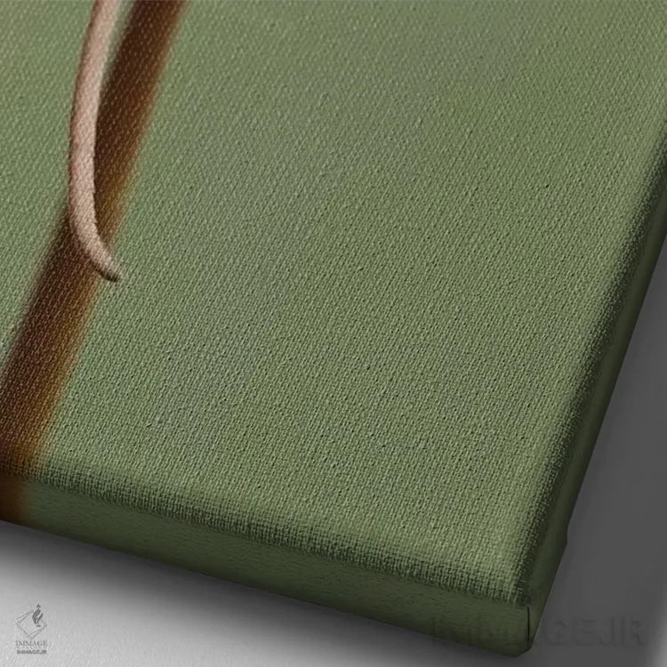 تابلو دکوراتیو خوراک خور شاد اثر باور میسون - نمای نزدیک بافت بوم