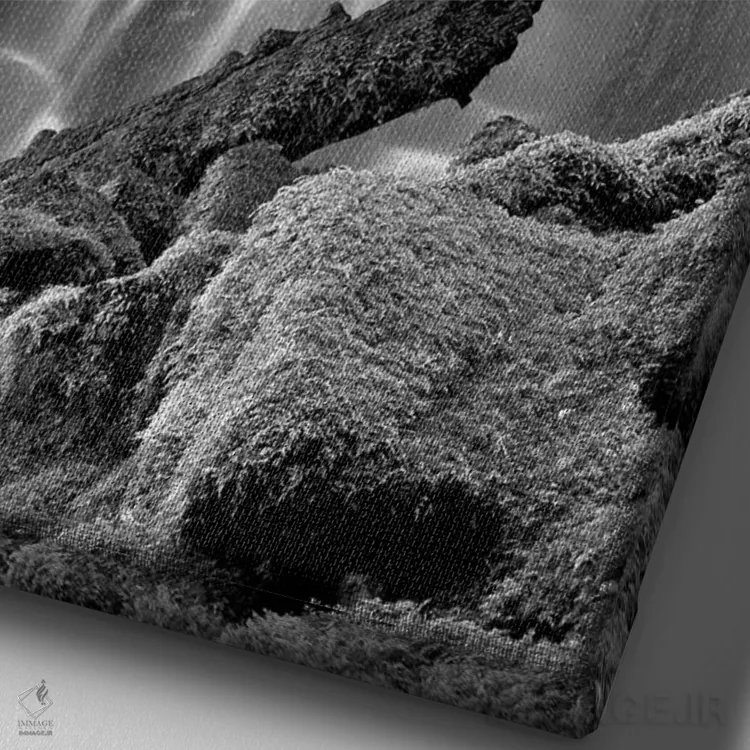 تابلو دکوراتیو آبشار پروکسی اثر دنیس فراتس - نمای نزدیک بافت بوم