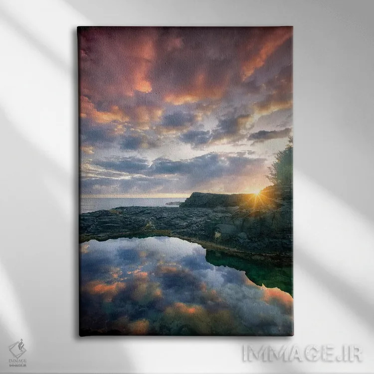 تابلو دکوراتیو طلوع خورشید کائوآئی اثر دنیس فراتس - نمای روبهرو روی دیوار