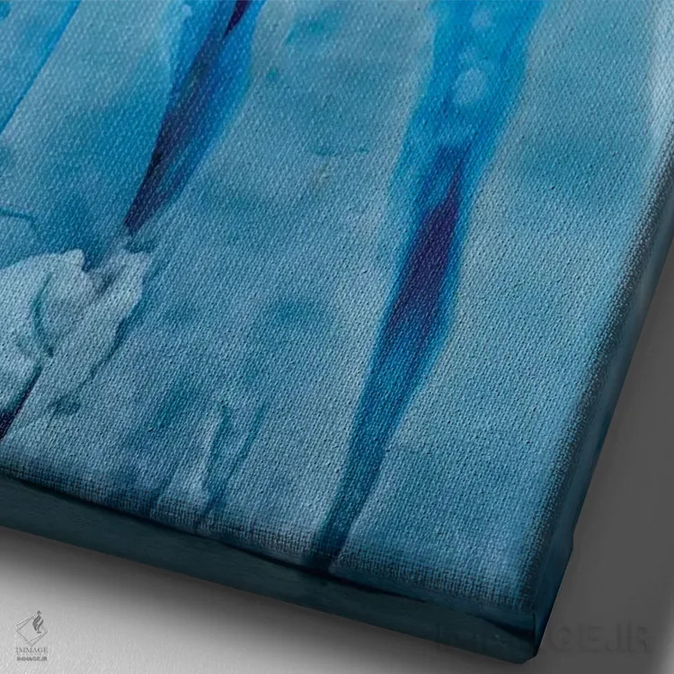 تابلو دکوراتیو کوه یخ نیایش اثر دنیس فراتس - نمای نزدیک بافت بوم