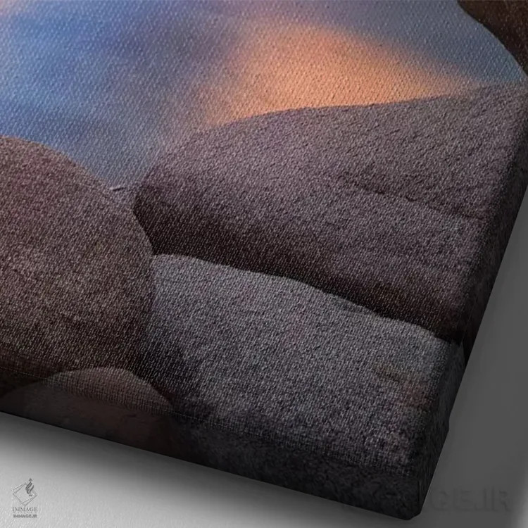 تابلو دکوراتیو ساحل تاهو ۲ اثر دنیس فراتس - نمای نزدیک بافت بوم