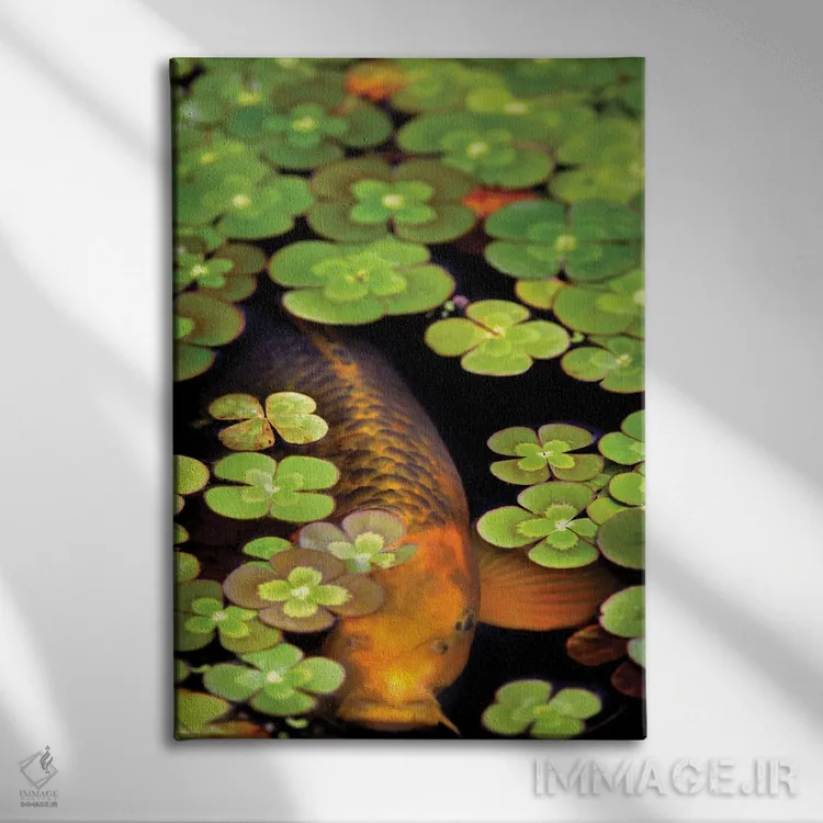 تابلو دکوراتیو برکه قورباغه ها دو اثر دنیس فراتس - نمای روبهرو روی دیوار