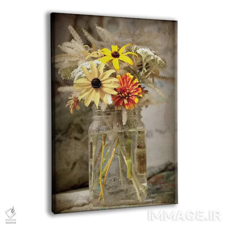 تابلو دکوراتیو گل های بازار کشاورزان اثر دبرا اوبرتانک - نمای پرسپکتیو محصول