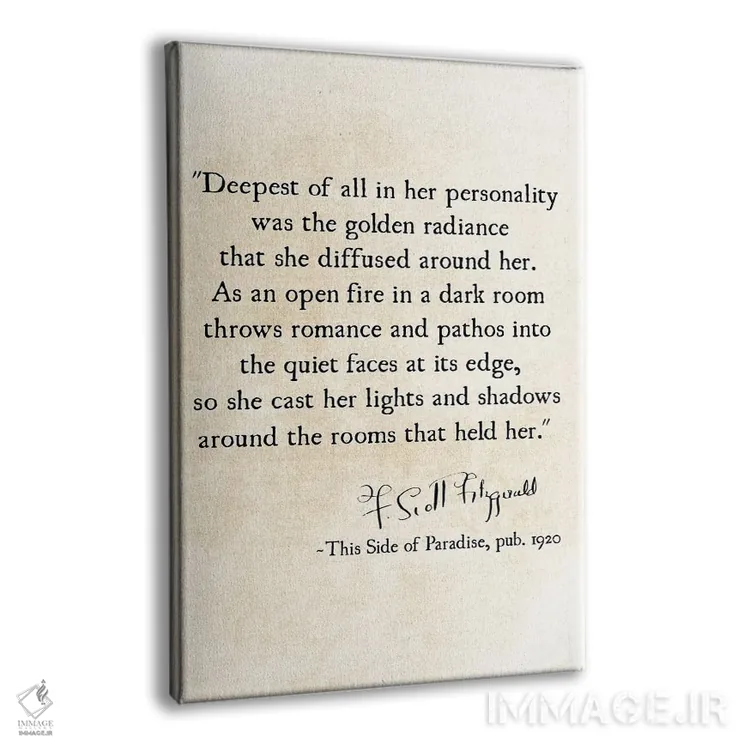 تابلو دکوراتیو درخشش طلایی اثر دبرا اوبرتانک - نمای پرسپکتیو محصول