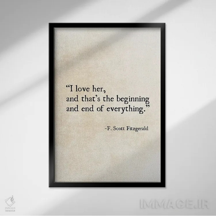 تابلو دکوراتیو آغاز و پایان اثر دبرا اوبرتانک - نمای قابدار مشکی