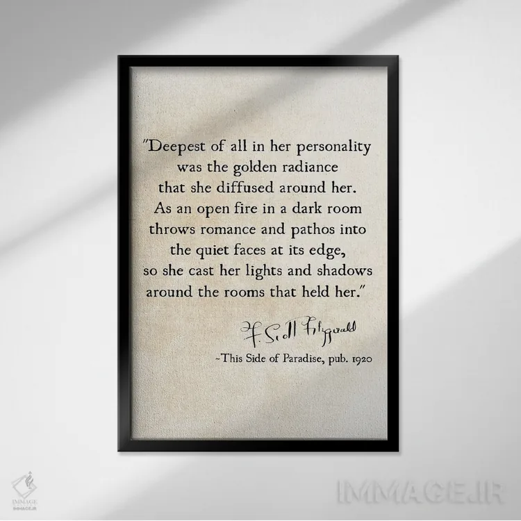 تابلو دکوراتیو درخشش طلایی اثر دبرا اوبرتانک - نمای قابدار مشکی