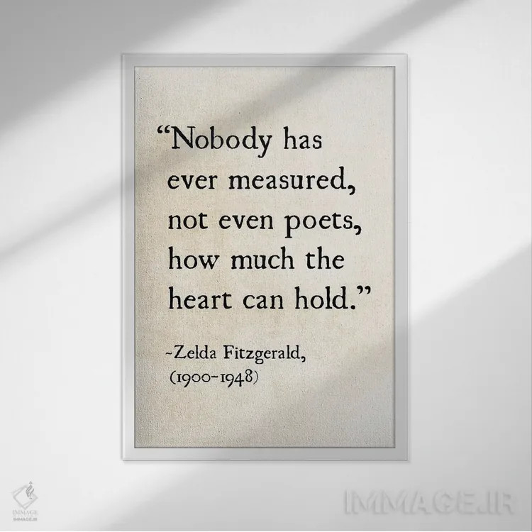 تابلو دکوراتیو قلب چقدر می تواند تحمل کند اثر دبرا اوبرتانک - نمای قابدار سفید