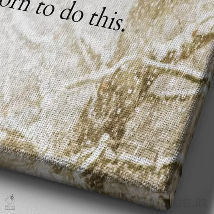 تابلو دکوراتیو من نمی ترسم اثر دبرا اوبرتانک - نمای نزدیک بافت بوم