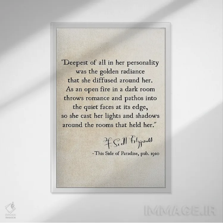 تابلو دکوراتیو درخشش طلایی اثر دبرا اوبرتانک - نمای قابدار سفید