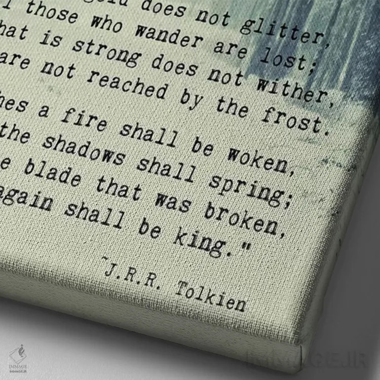 تابلو دکوراتیو هرآنچه که طلاست اثر دبرا اوبرتانک - نمای نزدیک بافت بوم