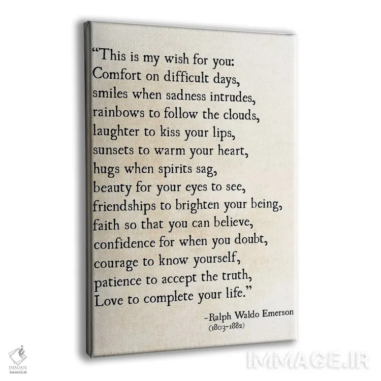 تابلو دکوراتیو آرزوی من برای تو اثر دبرا اوبرتانک - نمای پرسپکتیو محصول