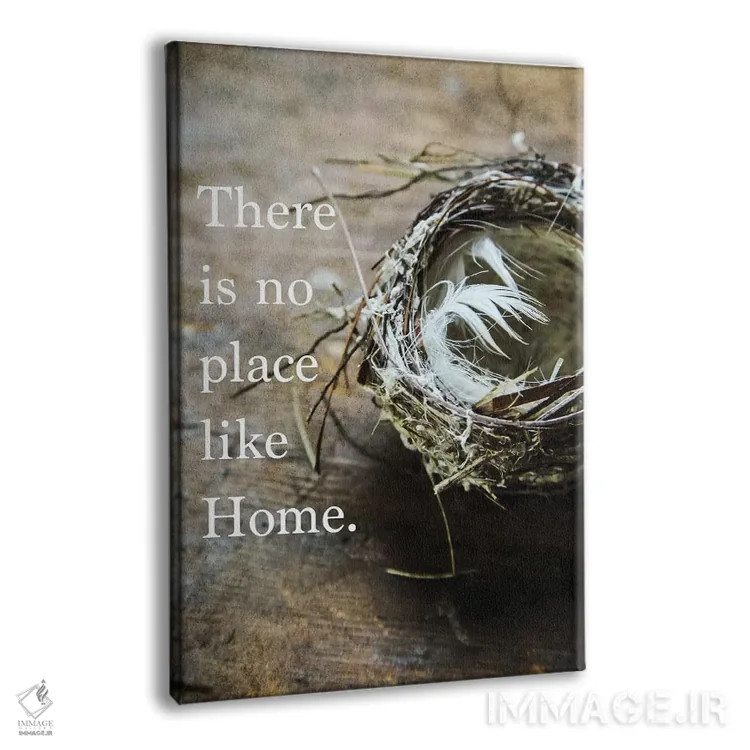 تابلو دکوراتیو جایی مثل خانه نمی شود اثر دبرا اوبرتانک - نمای پرسپکتیو محصول