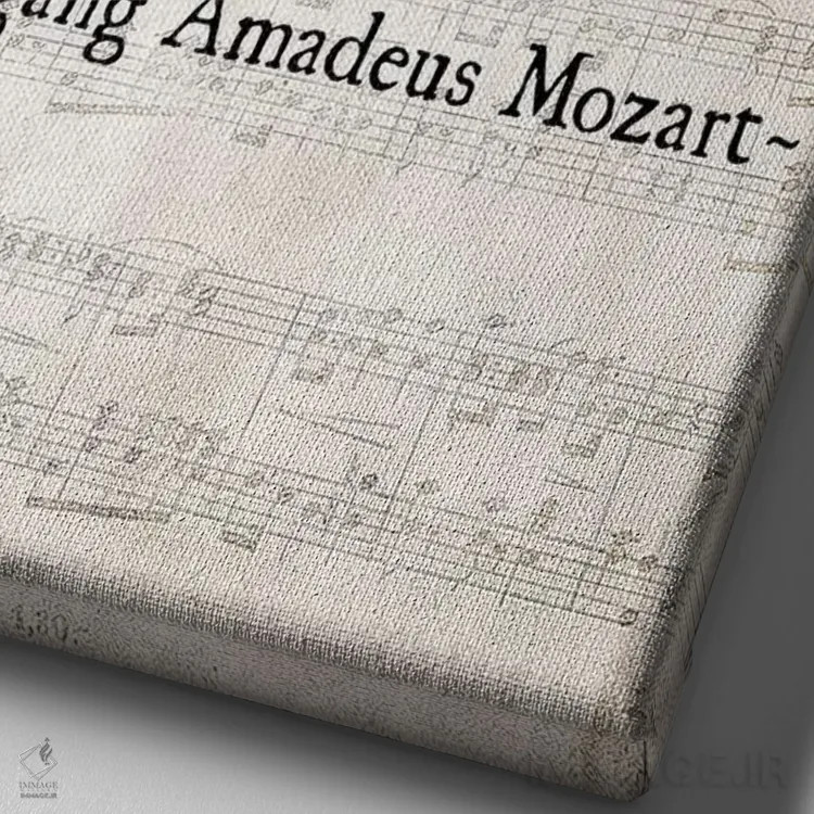 تابلو دکوراتیو موسیقی در نت ها نیست اثر دبرا اوبرتانک - نمای نزدیک بافت بوم