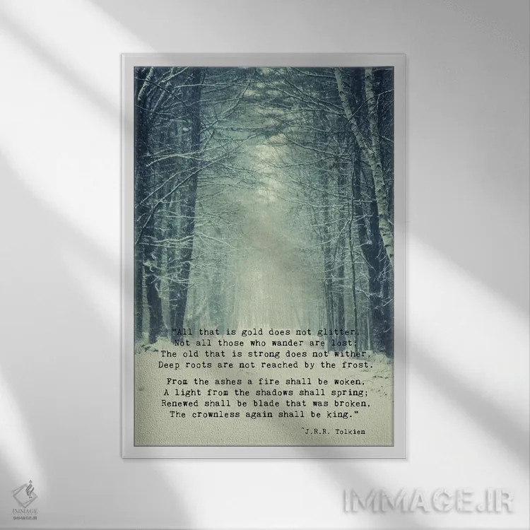 تابلو دکوراتیو هرآنچه که طلاست اثر دبرا اوبرتانک - نمای قابدار سفید