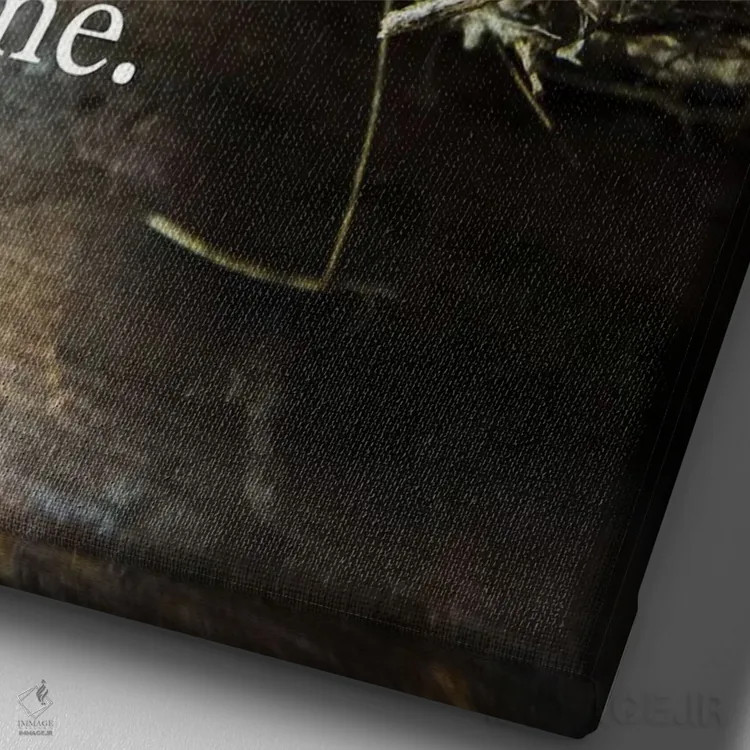 تابلو دکوراتیو جایی مثل خانه نمی شود اثر دبرا اوبرتانک - نمای نزدیک بافت بوم