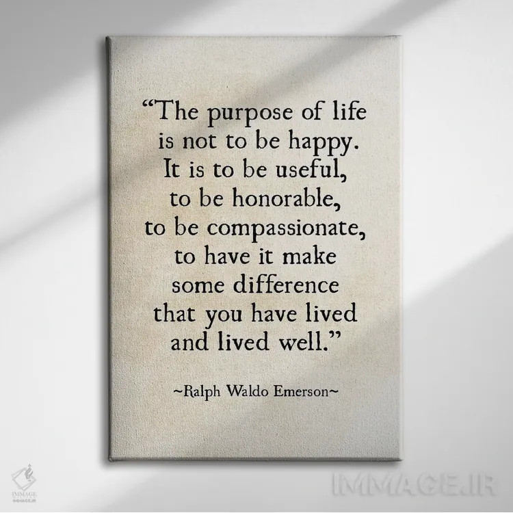 تابلو دکوراتیو هدف زندگی اثر دبرا اوبرتانک - نمای روبهرو روی دیوار