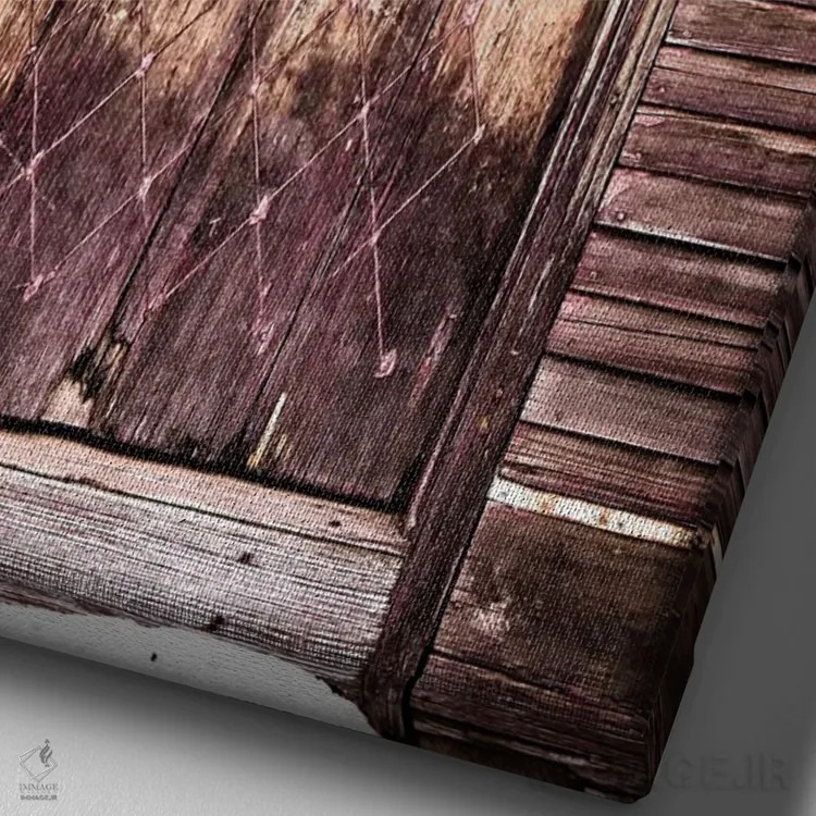 تابلو دکوراتیو در روستایی نیوانگلند اثر دبرا اوبرتانک - نمای نزدیک بافت بوم