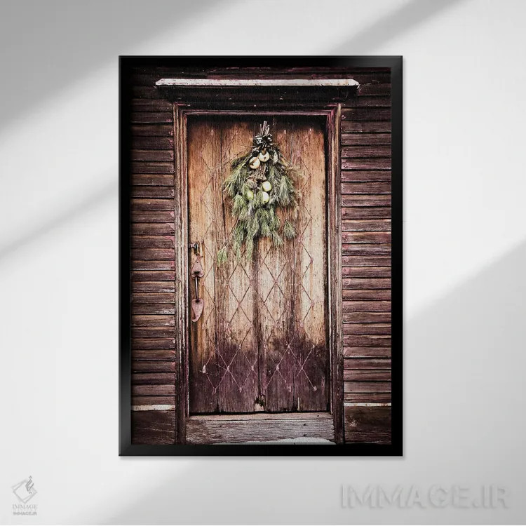 تابلو دکوراتیو در روستایی نیوانگلند اثر دبرا اوبرتانک - نمای قابدار مشکی