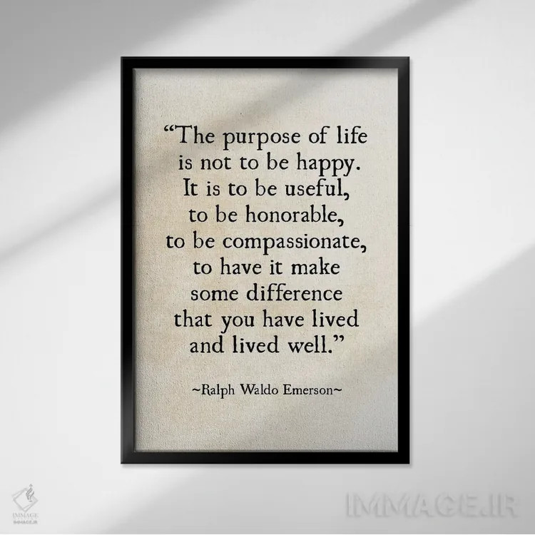 تابلو دکوراتیو هدف زندگی اثر دبرا اوبرتانک - نمای قابدار مشکی