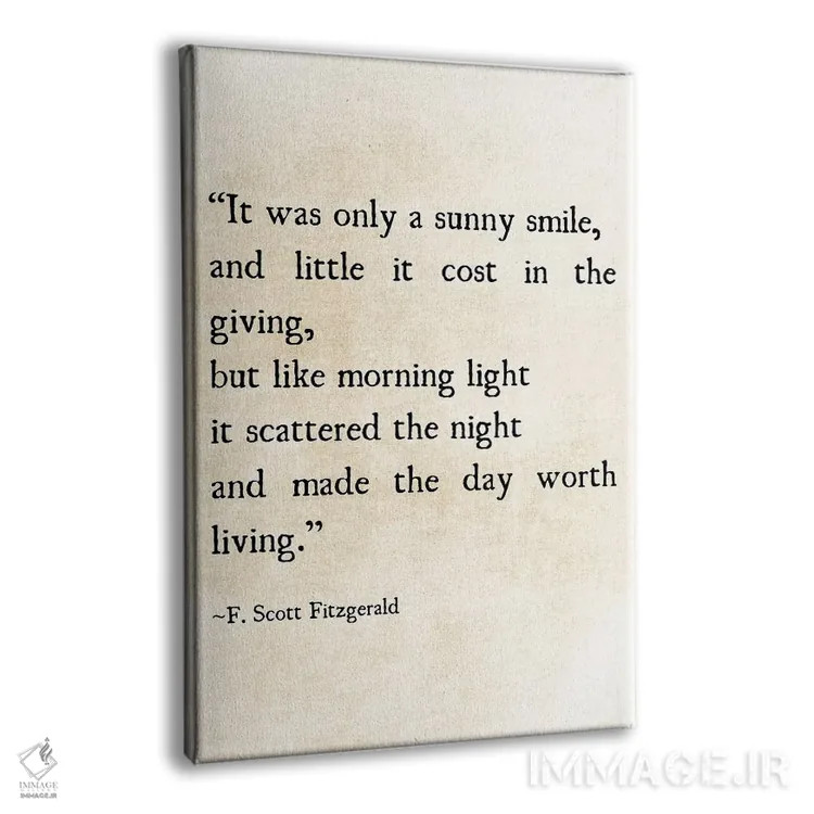 تابلو دکوراتیو لبخند آفتابی اثر دبرا اوبرتانک - نمای پرسپکتیو محصول