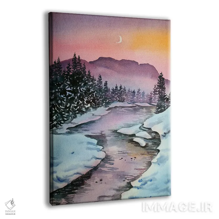 تابلو دکوراتیو ماه نو اثر دلنارا ال - نمای پرسپکتیو محصول