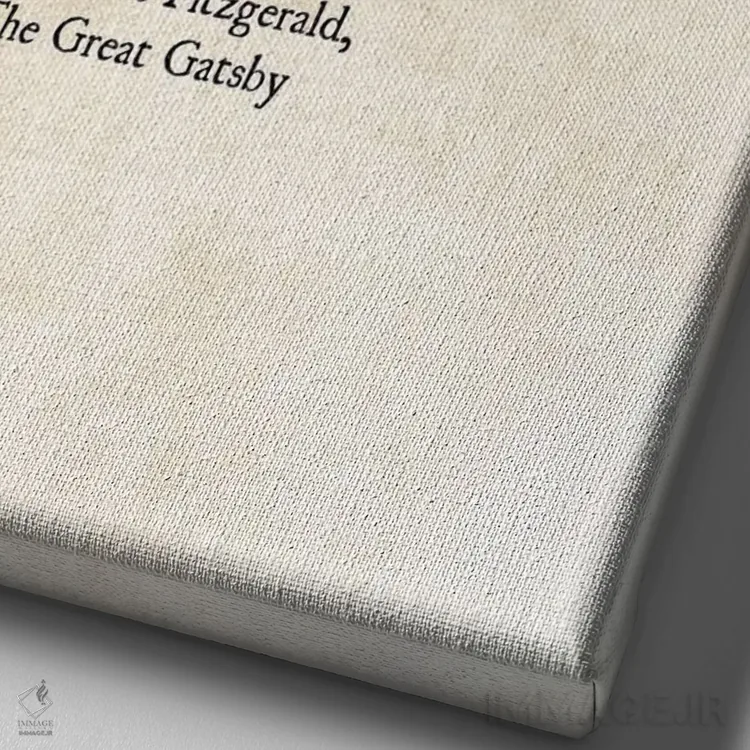 تابلو دکوراتیو آنجا بودم اثر دبرا اوبرتانک - نمای نزدیک بافت بوم