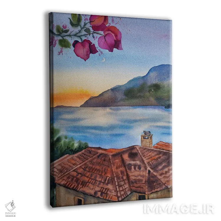 تابلو دکوراتیو ماه نو در کاش اثر دلنارا ال - نمای پرسپکتیو محصول