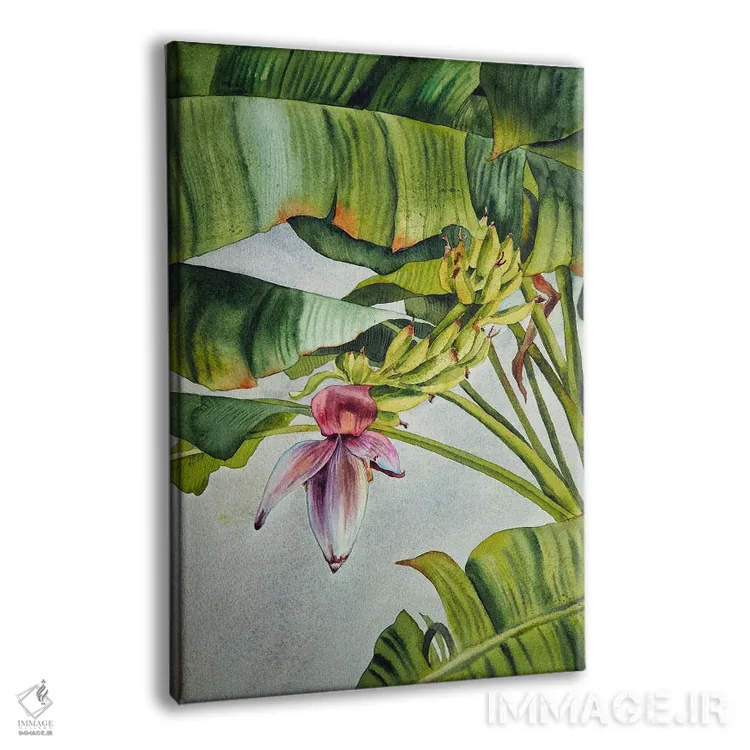 تابلو دکوراتیو درخت موز اثر دلنارا ال - نمای پرسپکتیو محصول