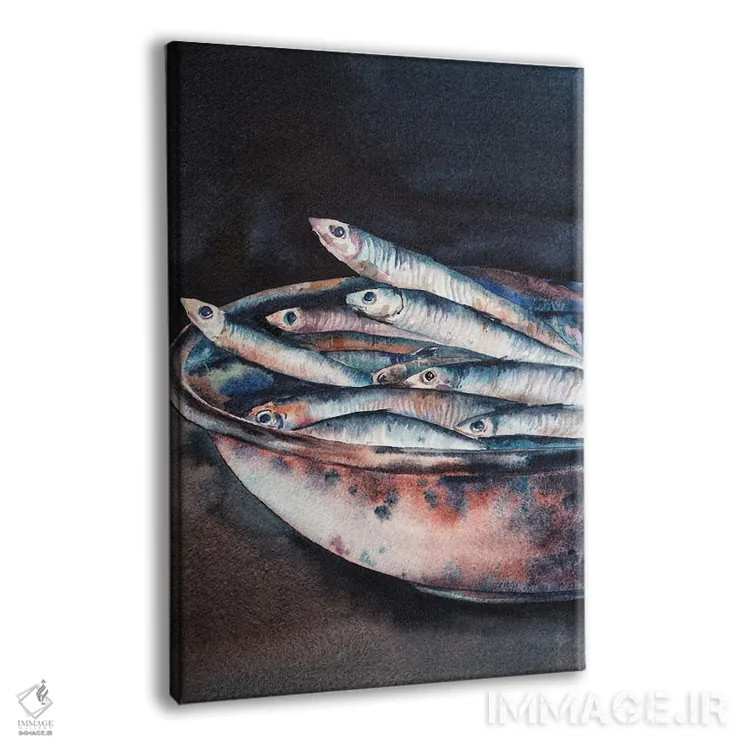 تابلو دکوراتیو ماهی در تنگ اثر دلنارا ال - نمای پرسپکتیو محصول