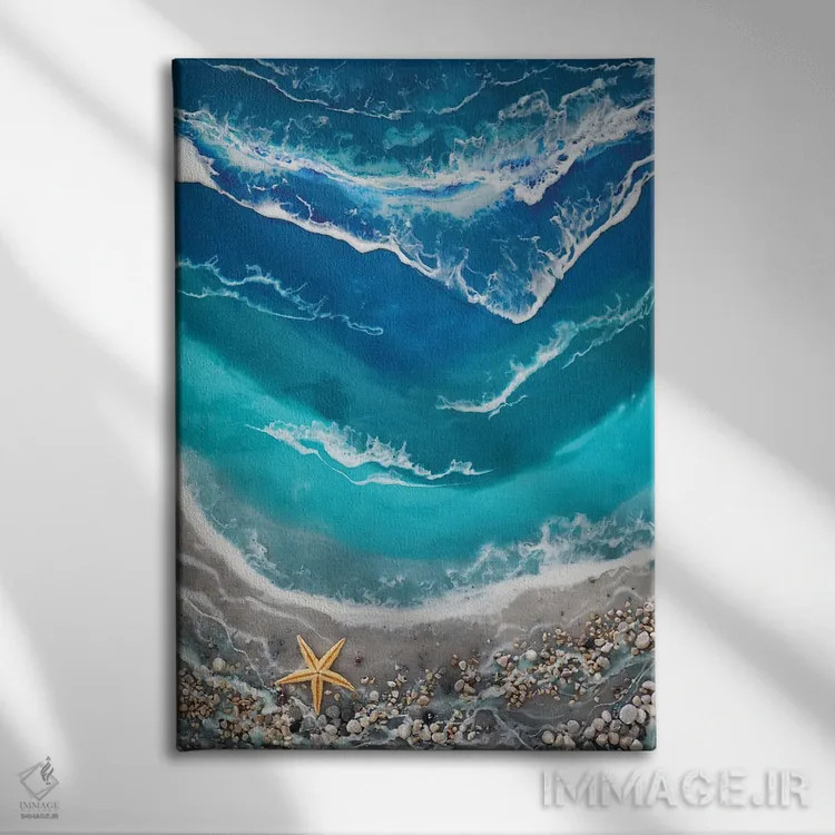 تابلو دکوراتیو رویا اثر دلنارا ال - نمای روبهرو روی دیوار