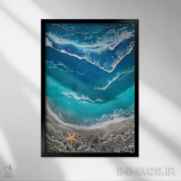 تابلو دکوراتیو رویا اثر دلنارا ال - نمای قابدار مشکی